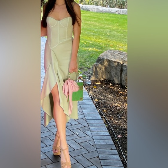 Katie May Doutzen Dress in Sage - Picture 1 of 8